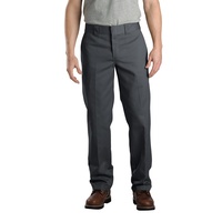 Dickies 873 Slim Straight Fit Flat Front Charcoal Mens Work Pants