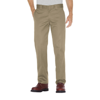 Dickies 873 Slim Straight Fit Flat Front Khaki Mens Work Pants