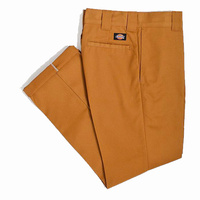 Dickies 873 Slim Straight Fit Flat Front Brown Duck Mens Work Pants