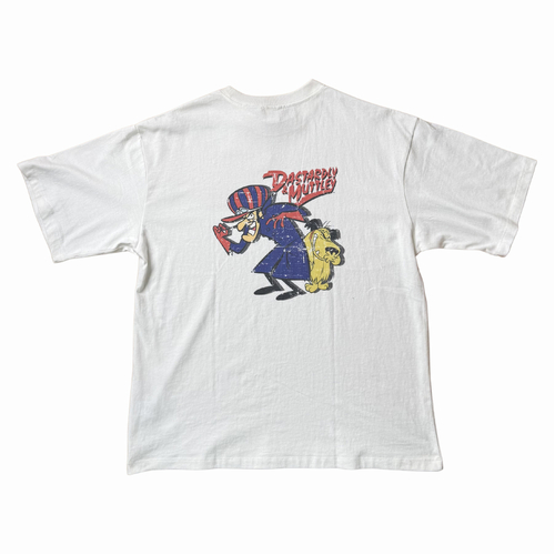 Discus Wacky Races Dick Dastardly Large T-Shirt Used Vintage