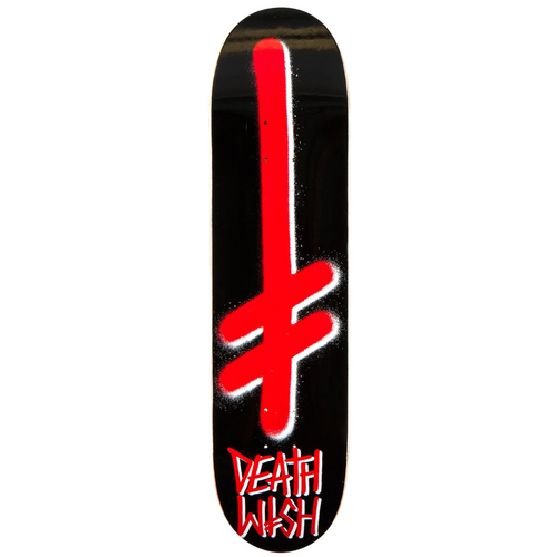 Deathwish OG Gang Logo Black Red 8.25" Skateboard Deck