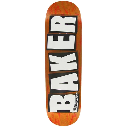 Baker Brand Logo Veneers Orange 8.25" Skateboard Deck