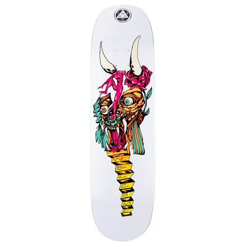 Welcome Beauty On Moontrimmer 2.0 White 8.625" Skateboard Deck