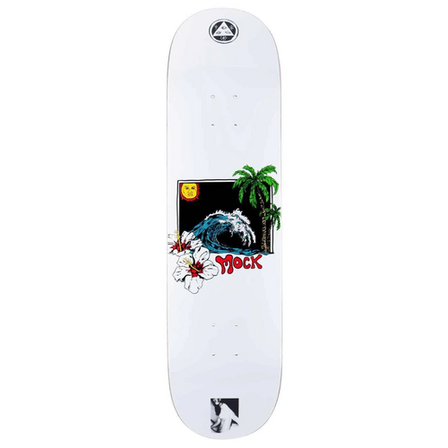 Welcome Wave On Island White 8.38" Skateboard Deck