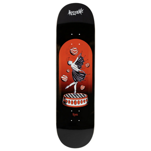 Welcome Dancer Ryan Reyes Black Red 8.5" Skateboard Deck