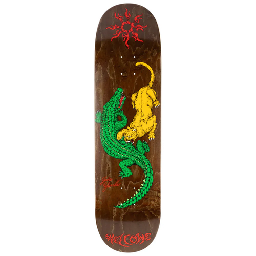Welcome Swamp Fight Jake Yanko Brown 8.5" Skateboard Deck