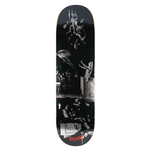 Welcome Trial Black Silver 9.0" Skateboard Deck