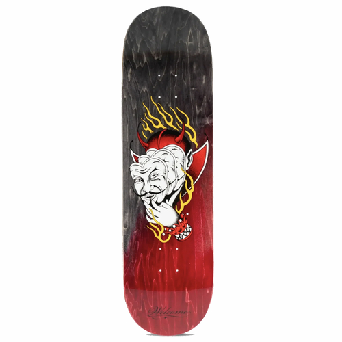 Welcome Diablo Black Red 9.0" Skateboard Deck