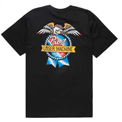 Loser Machine Pabst American Original Black Mens Short Sleeve T Shirt [Size: Small]