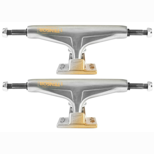 Tensor Alum Stencil Mirror Raw Gold Fade Skateboard Trucks [5.25"]