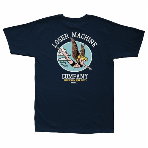 Loser Machine Heavenly Fire Navy Mens Short Sleeve T Shirt [Size: Large]