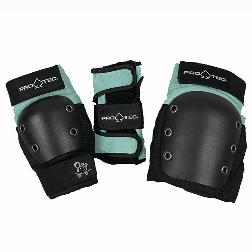 ProTec Street Gear Junior Sky Brown Skateboard 3 Pack Pads Set [Size: Small]