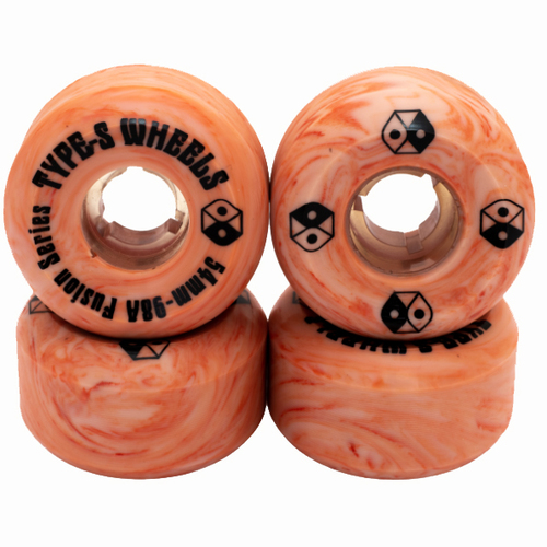 Type-S Fusions Pink Swirl 54mm 98a Skateboard Wheels
