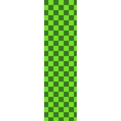 Fruity Lime Green Checkers 9" x 33" Skateboard Griptape Sheet