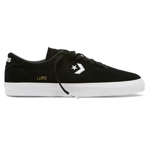 Converse Louie Lopez Pro Ox Black Black White Mens Skateboard Shoes [Size: 7]