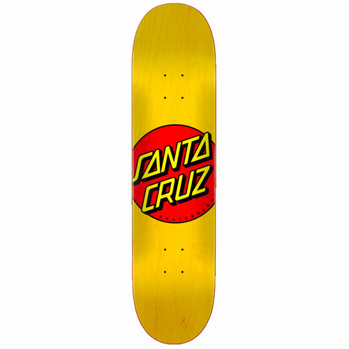 Santa Cruz Classic Dot Yellow 7.75" Skateboard Deck