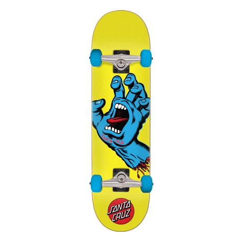Santa Cruz Screaming Hand Yellow 7.75" Complete Skateboard