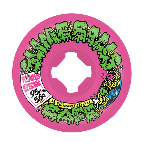 Santa Cruz Slime Balls Double Take Vomits Mini Pink 56mm 95a Skateboard Wheels