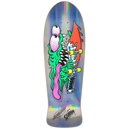 Santa Cruz Meek OG Slasher Silver Foil 10.1" Reissue Skateboard Deck