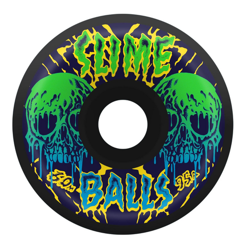 Slime Balls Skull Vomits Black 60mm 95a Skateboard Wheels