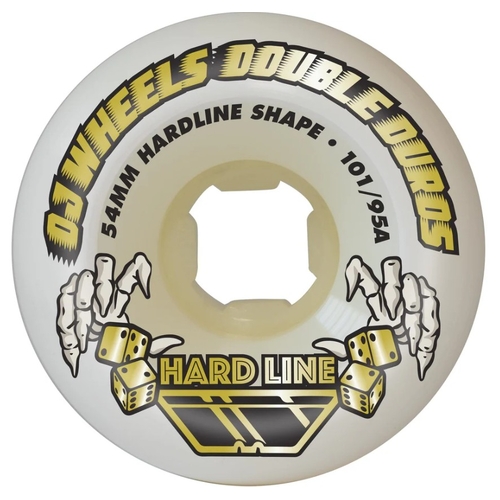 OJ's Double Duro White 54mm Skateboard Wheels