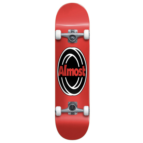 Almost Pinched 8.0" Red Complete Skateboard