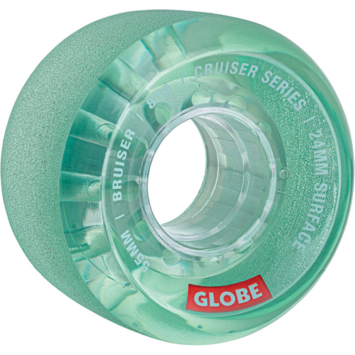 Globe Bruiser Clear Aqua 55mm 83a Skateboard Wheels