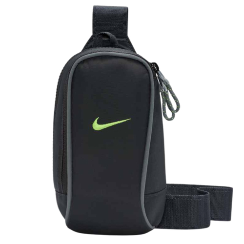 Nike Essentials Anthracite Volt Green Crossbody Bag