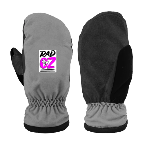 Rad Squad Oz Grey Mens Snowboard Mitts [Size:Small]