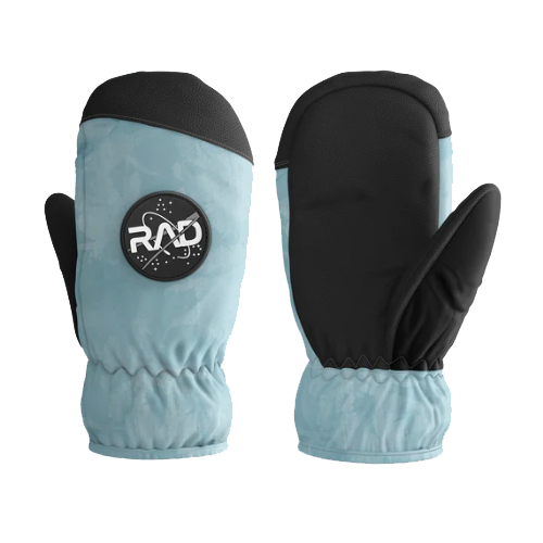 Rad Tropical Space Blue Junior Snowboard Mitts [Size: Medium]