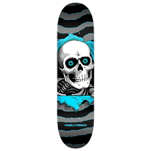 Powell Peralta Ripper Silver Light Blue 7.75" Skateboard Deck