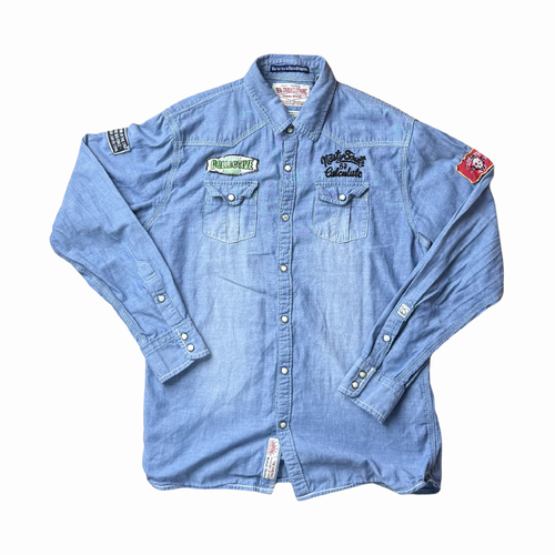Real Crush Clothing Denim Shirt Small Shirt Used Vintage