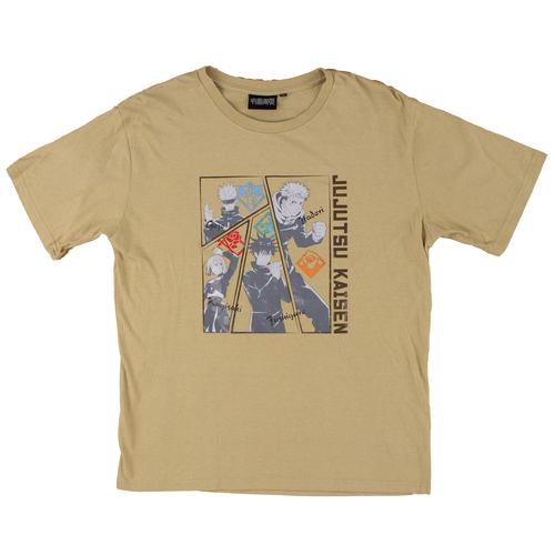 Jujutsu Kaisen Anime Tan T-Shirt Used Vintage