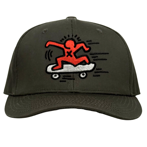 Keith Haring Skateboard Snapback Cap Hat Used Vintage