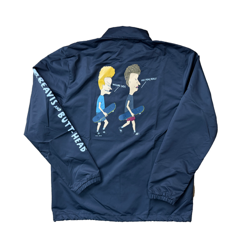 Adidas Beavis & Butthead Large Black Spray Jacket Used Vintage