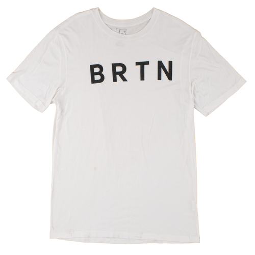 Burton Slim Fit Large White T-Shirt Used Vintage