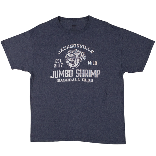 Jacksonville Jumbo Shrimp Blue XL Mens T-Shirt Used Vintage