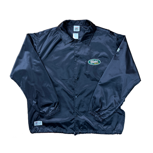 Vision Streetwear Black Large Coaches Jacket Used Vintage