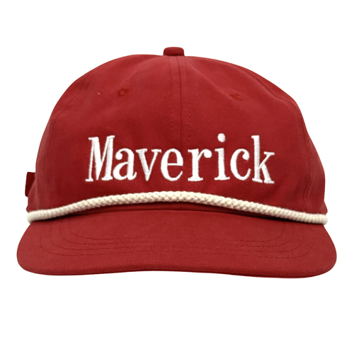 Maverick Strapback Cap Hat Used Vintage