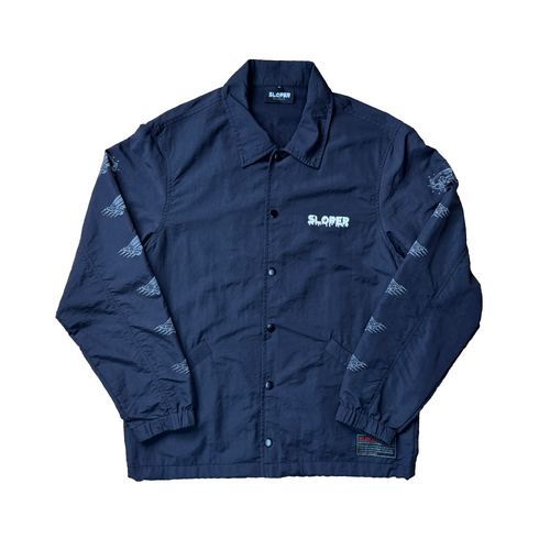 Sloper Skateboards Black Spray Jacket Used Vintage