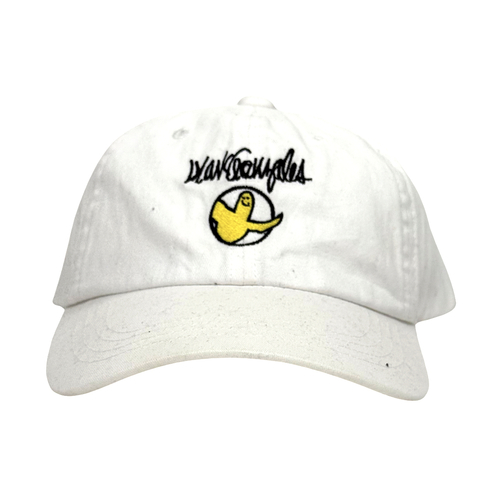 Mark Gonzales Schmoo White Strapback Cap Hat Used Vintage