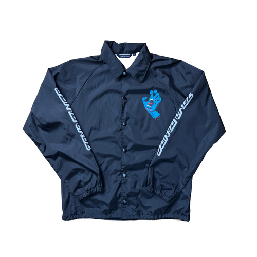 Santa Cruz Screaming Hand Black Large Coaches Jacket Used Vintage