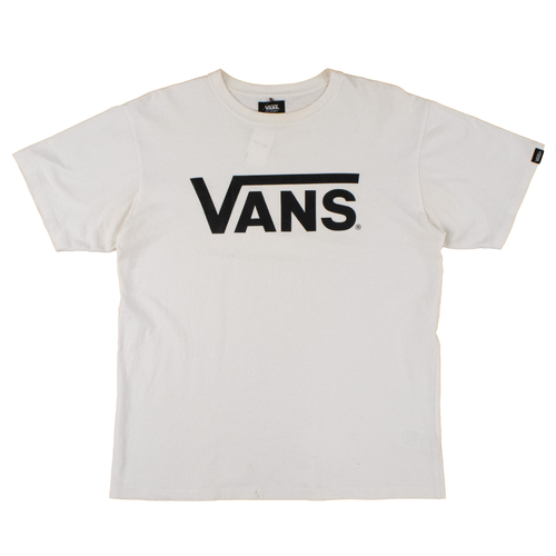 Vans White Large Mens T-Shirt Used Vintage