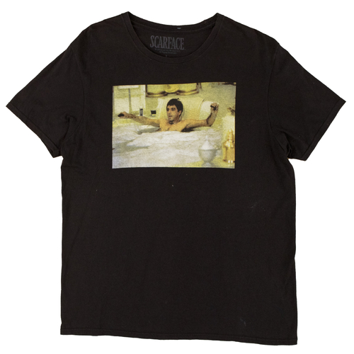 Scarface Black Large Mens T-Shirt Used Vintage