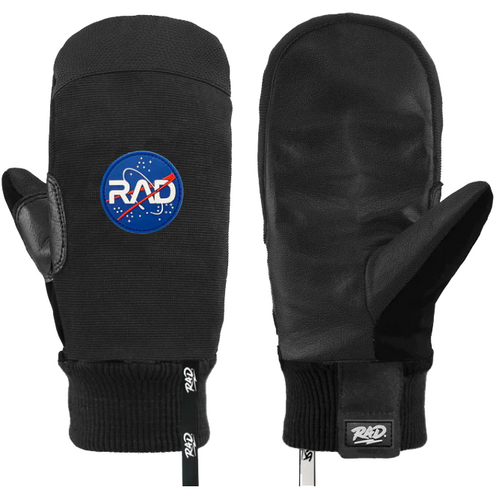 Rad Crew Space Black Mens Snowboard Mitts [Size: Small]