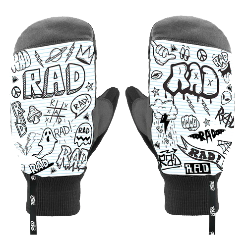 Rad Sketchy Ripper Pro Mens Snowboard Mitten [Size: Small]
