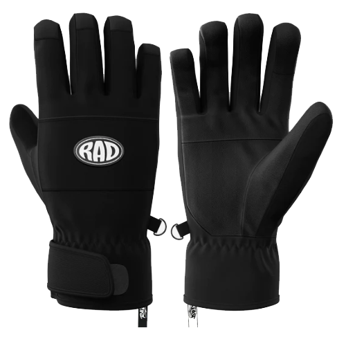 Rad Weekender Oil Black Mens Snowboard Ski Gloves[Size: Small]