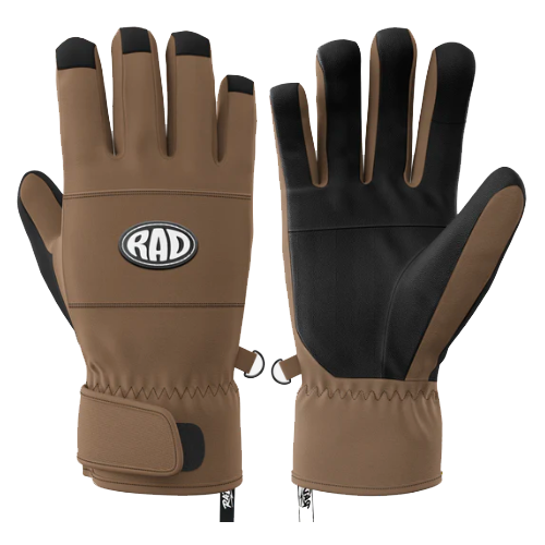 Rad Weekender Brown Mens Snowboard Ski Gloves