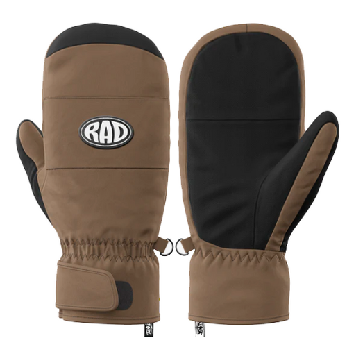 Rad Weekender Mud Brown Mens Snowboard Mitts [Size: Small]