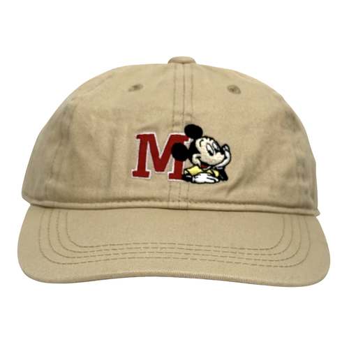Mickey Mouse Tan Dad Cap Hat Used Vintage